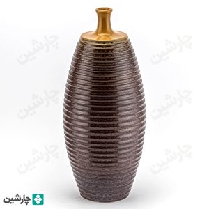 گلدان خط دار پولکی