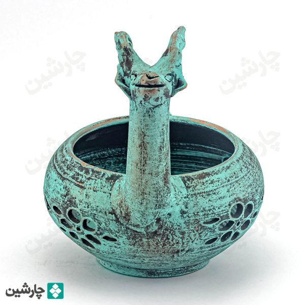 شکلات خوری قوچ گردن دراز پتینه باستانی - تصویر 2