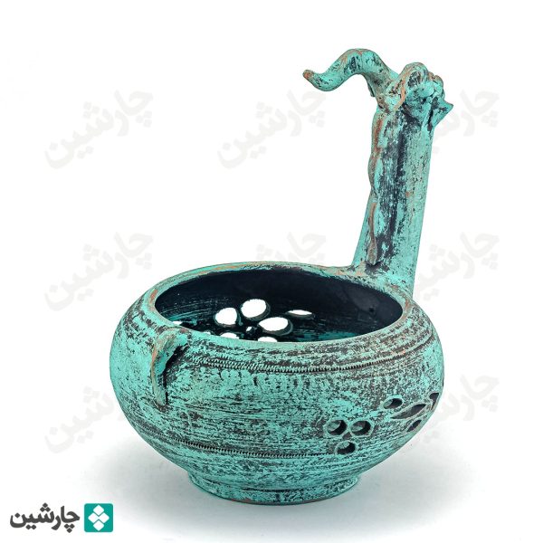 شکلات خوری قوچ گردن دراز پتینه باستانی - تصویر 3