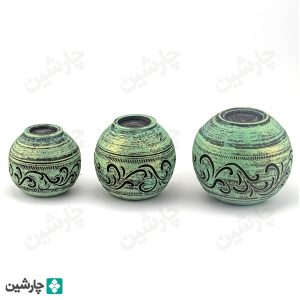 ست 3 تایی جاشمعی پتینه