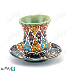 بشقاب و نعلبکی میناکاری
