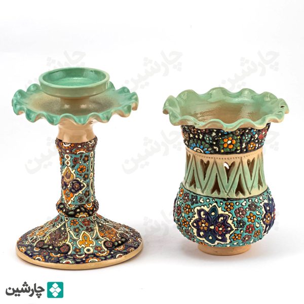 جاشمعی میناکاری دو تکه - تصویر 2
