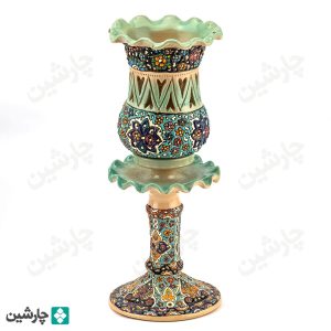 جاشمعی میناکاری دو تکه