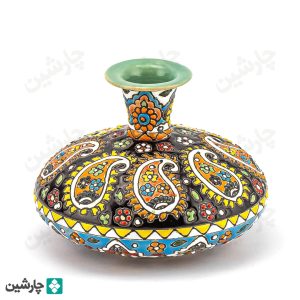 گلدان میناکاری بته جقه