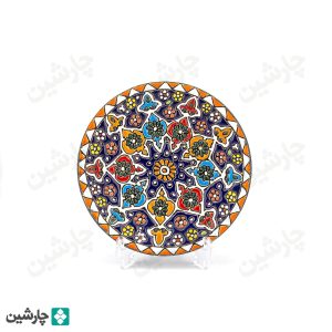 بشقاب مینا کاری 16 سانتی