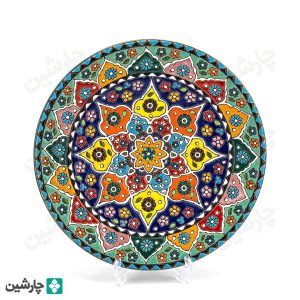 بشقاب مینا کاری 25 سانتی