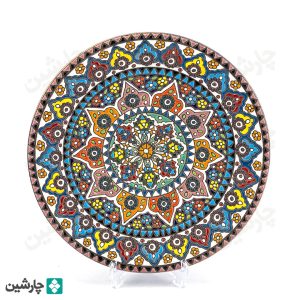 بشقاب مینا کاری 25 سانتی