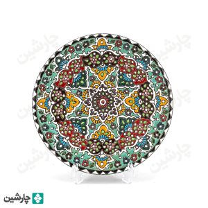 بشقاب مینا کاری 20 سانتی