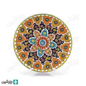 بشقاب مینا کاری 20 سانتی
