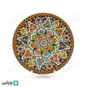 بشقاب مینا کاری 20 سانتی