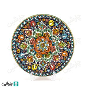 بشقاب مینا کاری 20 سانتی