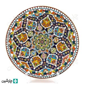 بشقاب مینا کاری 30 سانتی