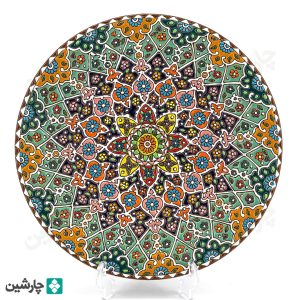 بشقاب مینا کاری 30 سانتی