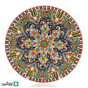 بشقاب مینا کاری 30 سانتی