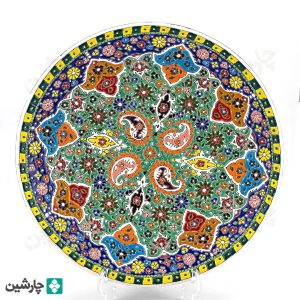 بشقاب مینا کاری 30 سانتی