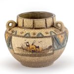 گلدان سه دسته سیلک