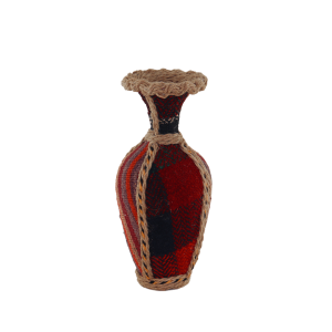 گلدان استوانه ای بزرگ طرح جاجیمی
