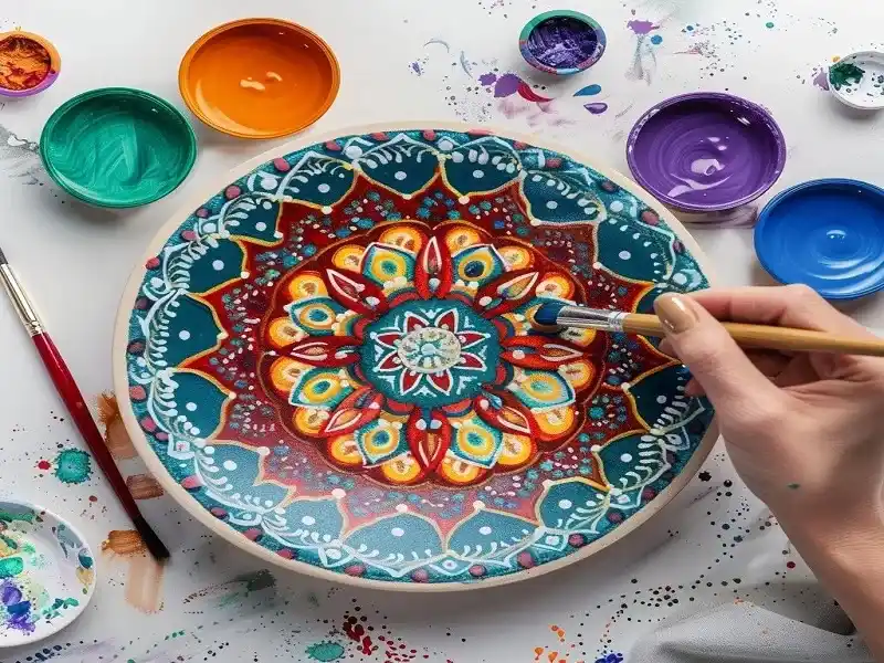 مراحل آماده‌سازی سفال برای نقاشی